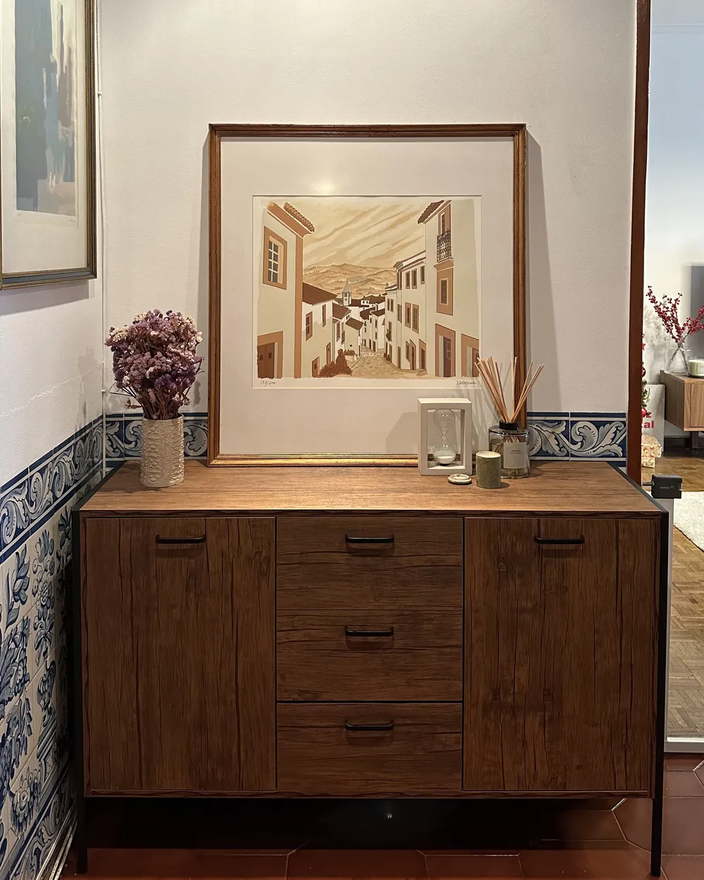 Sideboard mit 2 Türen TIFTON Dunkelbraun_900040