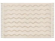 Kuscheldecke KHARI Baumwolle 150 x 200 cm Hellbeige_1067478