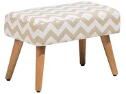 Hocker TAKOMA Baumwolle Beige_685044