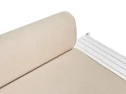 Garten Ecksofa mit Tisch 5-Sitzer RASIGLIA Metall Beige linksseitig_948076