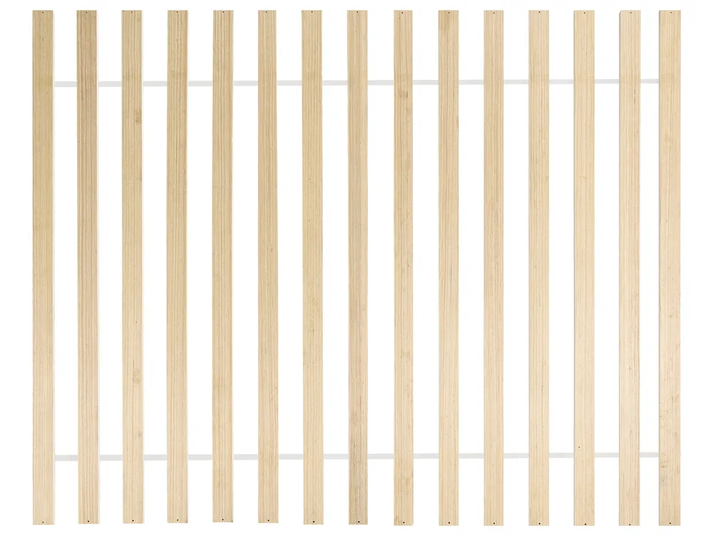 Bett mit Lattenrost Kiefernholz BRUNEMONT 180 x 200 cm Hellbraun_1020244