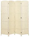 Raumteiler 4-teilig LAPPAGO 163 cm 170 cm Hellbeige