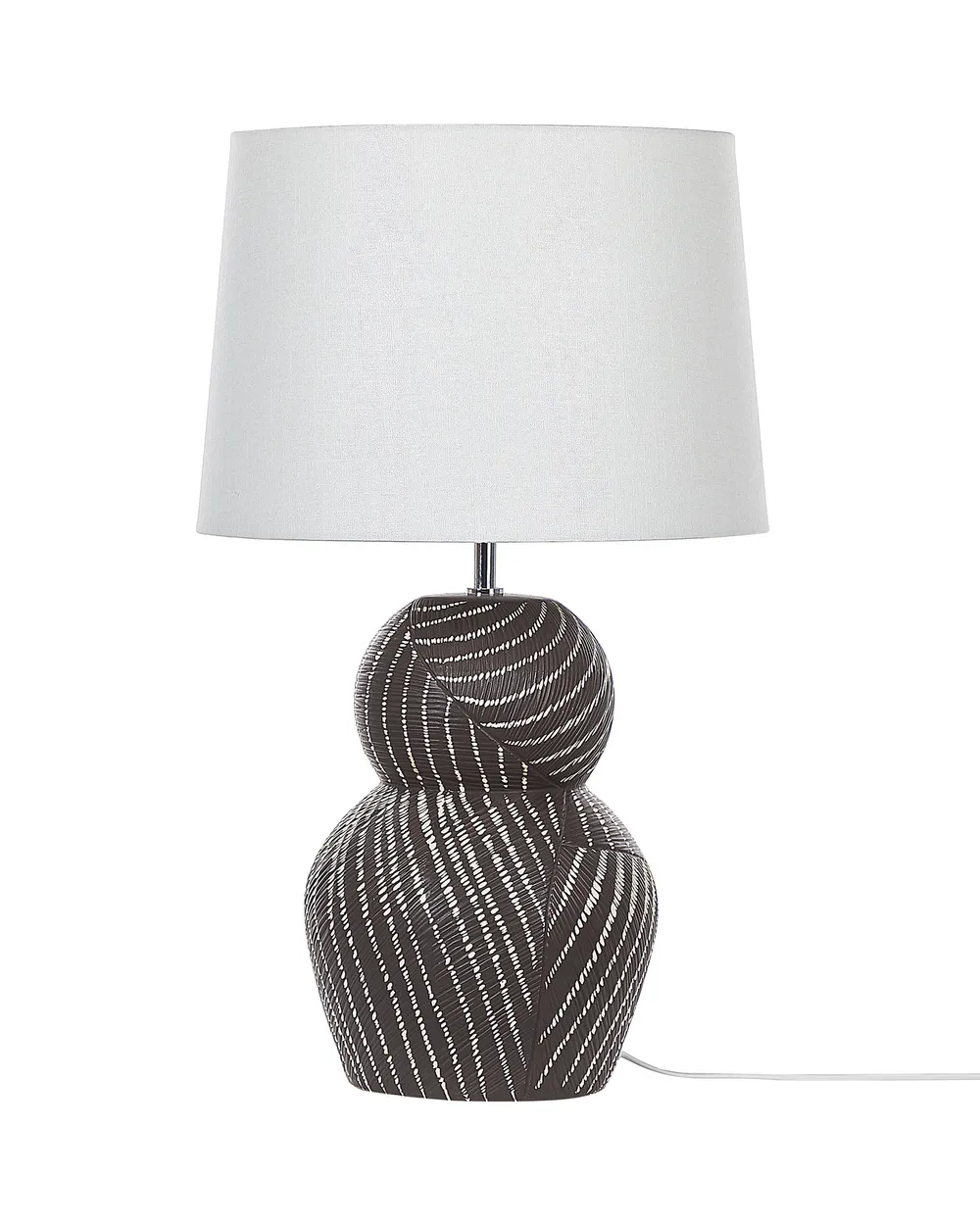 Tischlampe GUAPORE Keramik Schwarz_877417