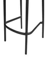 Set of 2 Garden Bar Chairs PORANO Black_1000484