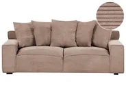 Sofa 3-Sitzer VISKAN Cord Dunkelbeige_1049587