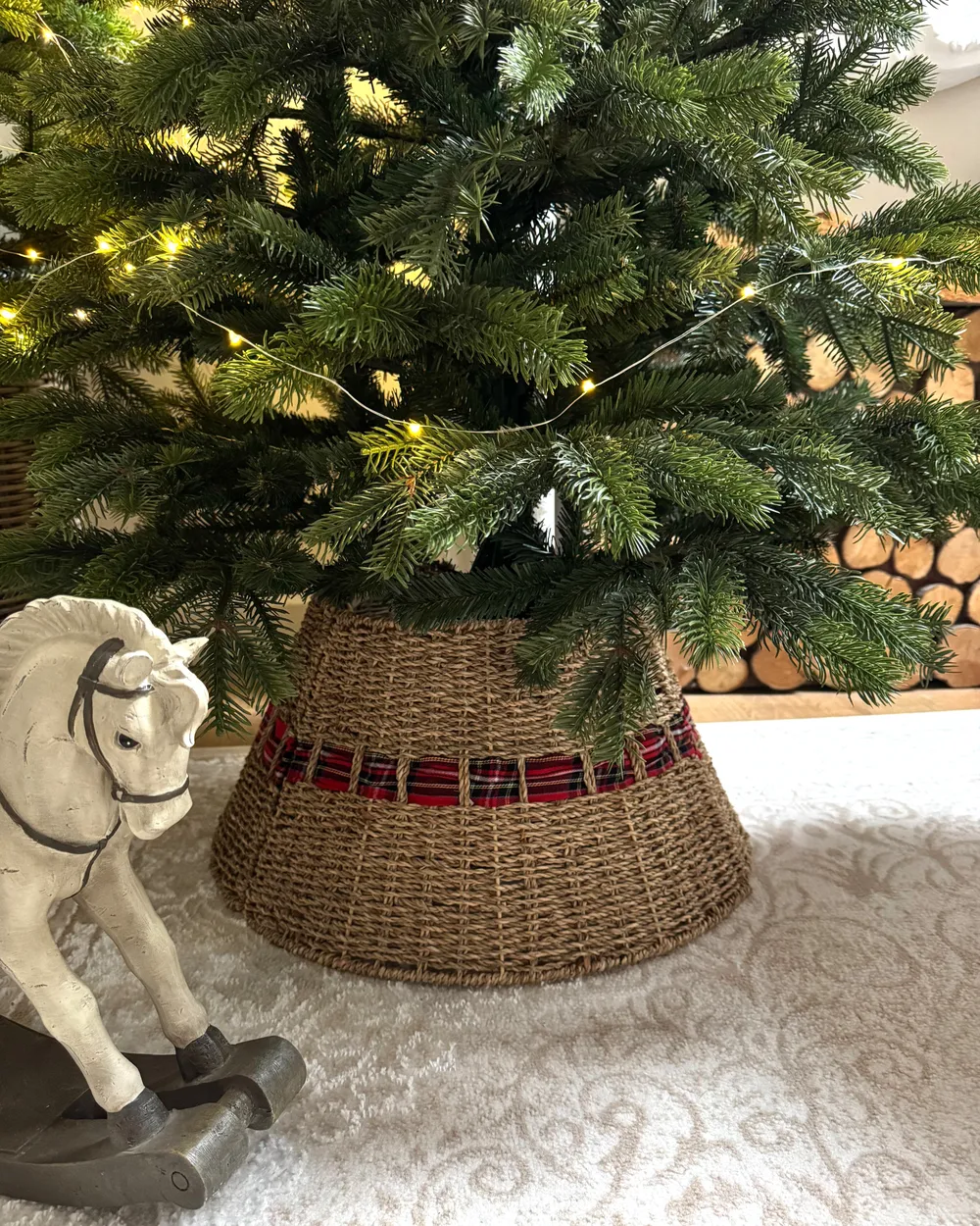 Weihnachtsbaumkragen MARCHE 50 cm Seegras Naturfarben_1048286
