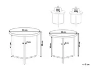 Couchtisch 2er Set MELODY Hellbraun_814978