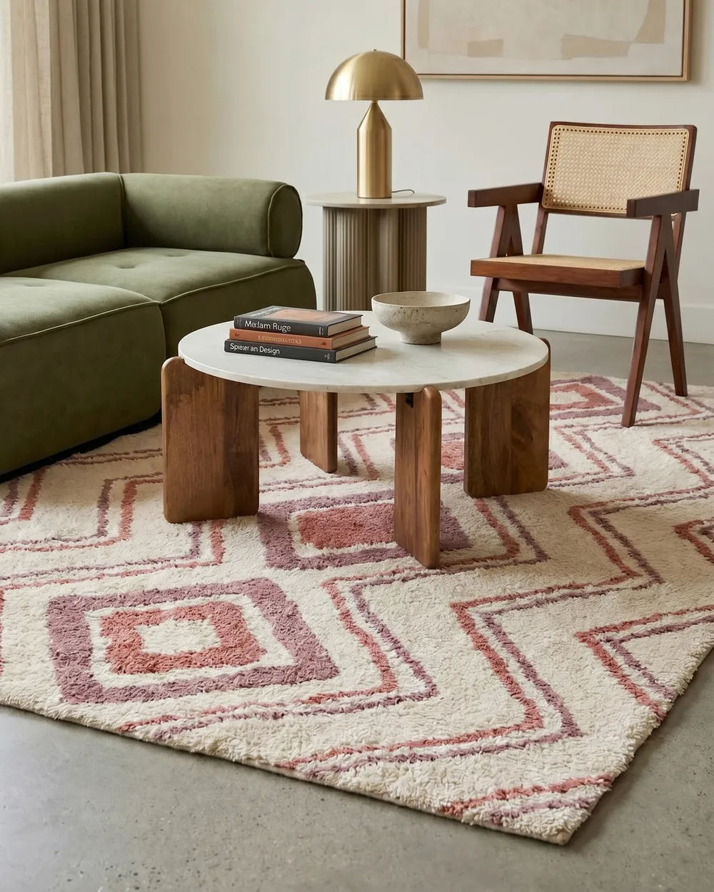 Rug KASTAMONU Beige 140 x 200 cm Cotton_1080783