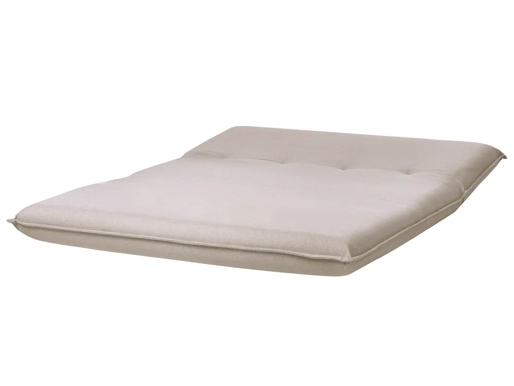 Schlafsofa 2-Sitzer ROROS Kunstleinen Beige_1038905
