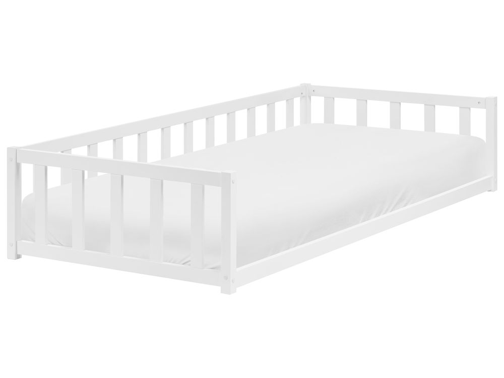 Kinderbed Dennenhout AURIBEAU 90 x 200 cm Wit