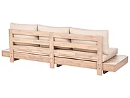 Lounge Set mit Tisch 5-Sitzer MARETTIMO zertifiziertes Akazienholz Beige_1154146