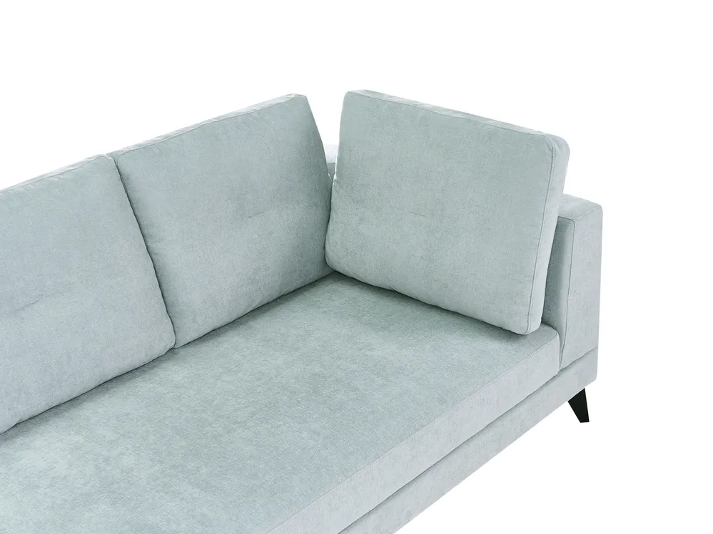 Sofa 4-Sitzer YURI Kunstleinen Hellblau_1087722