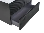 Wandmontierter Waschbeckenunterschrank mit Waschbecken MAKANA Schwarz_1010054