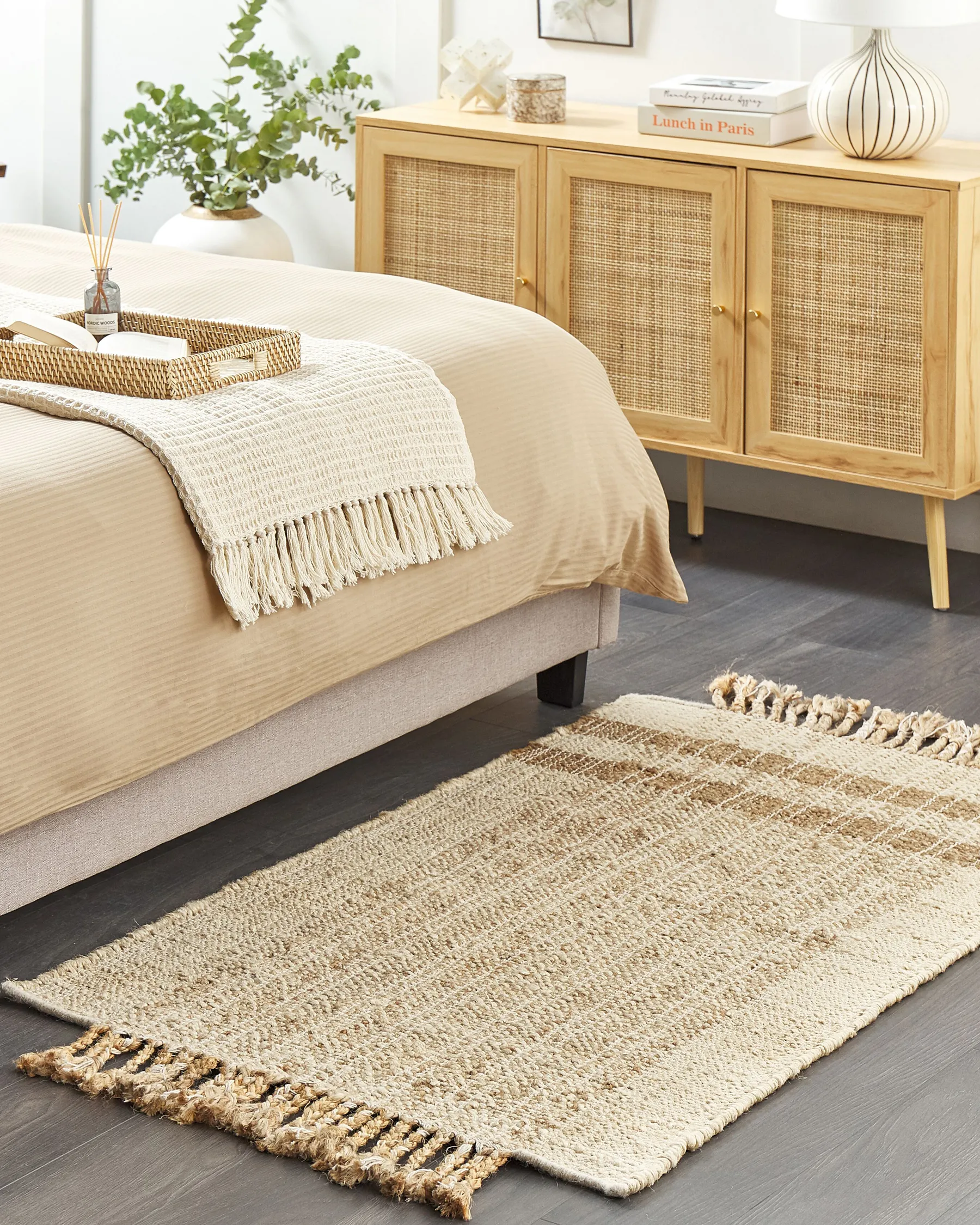 Teppich ORTAOBA Beige 80 x 150 cm Jute_847742