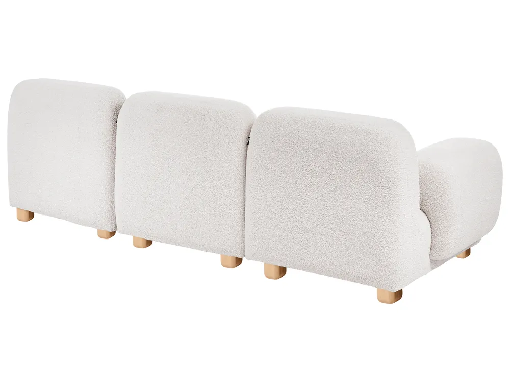 Modular Sofa 3 Seater AMLI with Ottoman Boucle Off-White_1070124