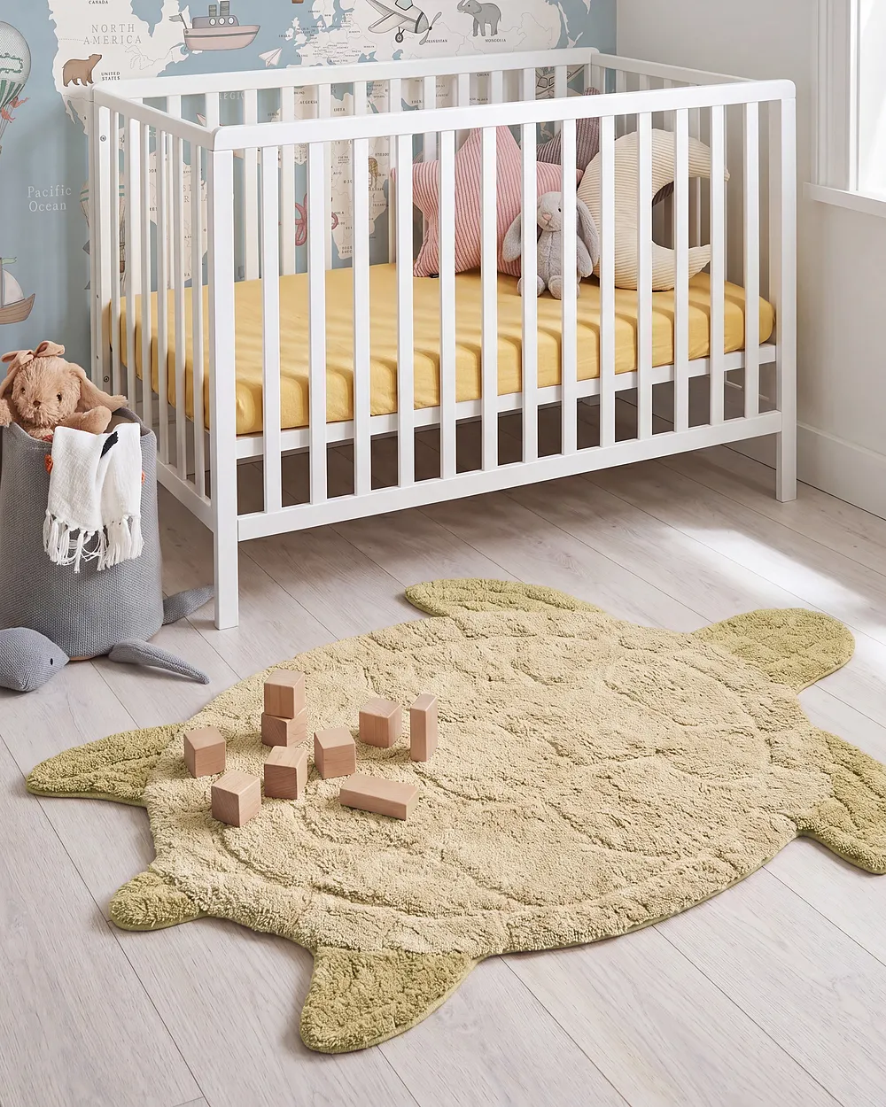 Kids Rug TORTIE  Beige 110 x 130 cm Cotton