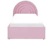 Kinderbett mit Stauraum ANET Samtstoff Rosa 90 x 200 cm_860720