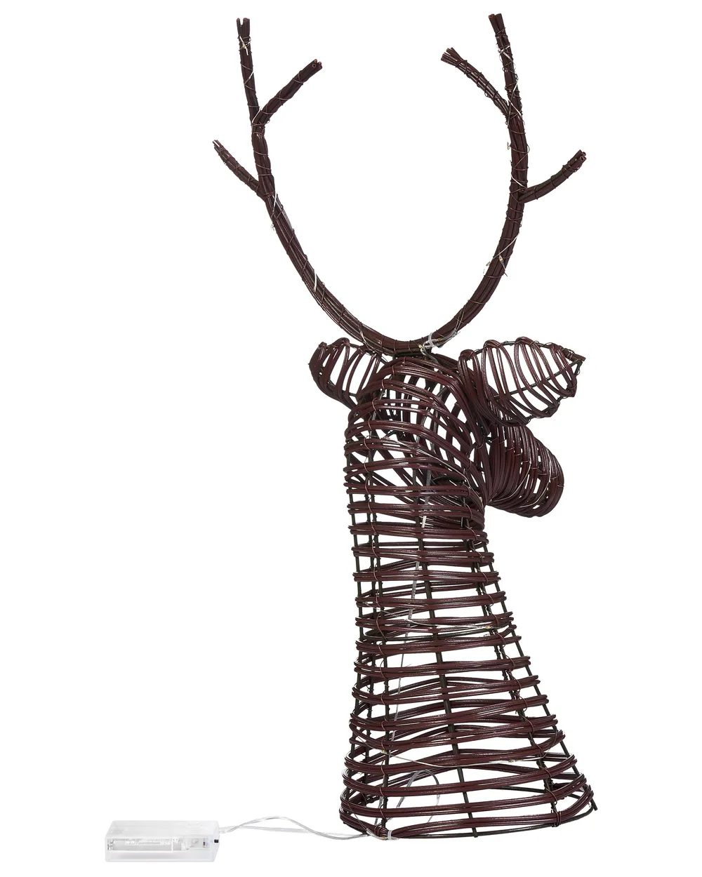 Christmas Decoration LED DYBESO 60 cm Reindeer Dark Brown_1015329