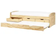 Ausziehbett Kiefernholz PETIVILLE 90 x 200 cm Hellbraun_939658