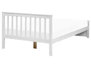 Bett mit Lattenrost Kiefernholz OLENDON 120 x 200 cm Weiß_1082179
