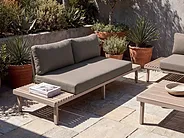 Garden Sofa 2 Seater FIVIZZANO Acacia Wood Beige_1159410
