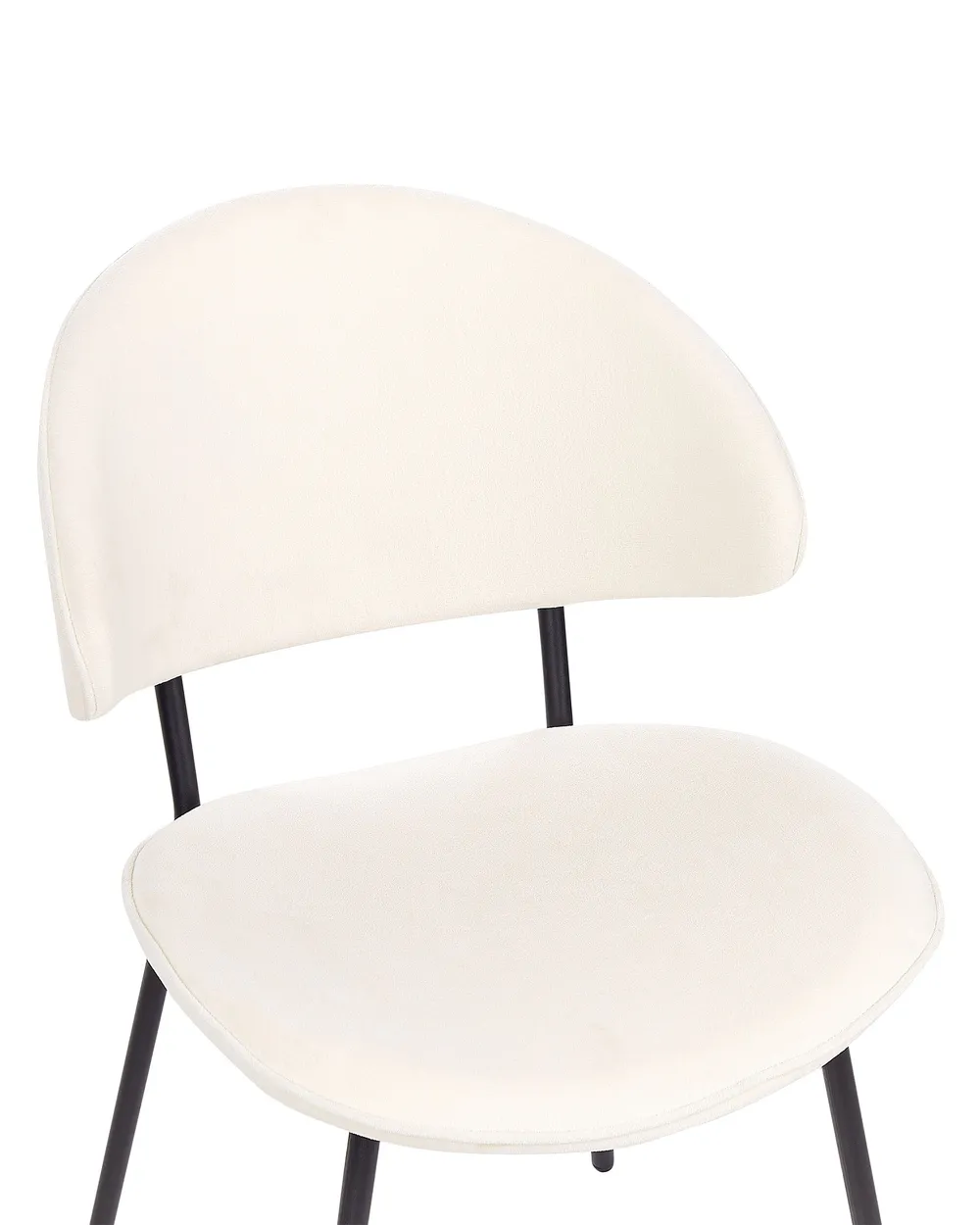 Esszimmerstuhl 2er Set KIANA Stoff Hellbeige_874287