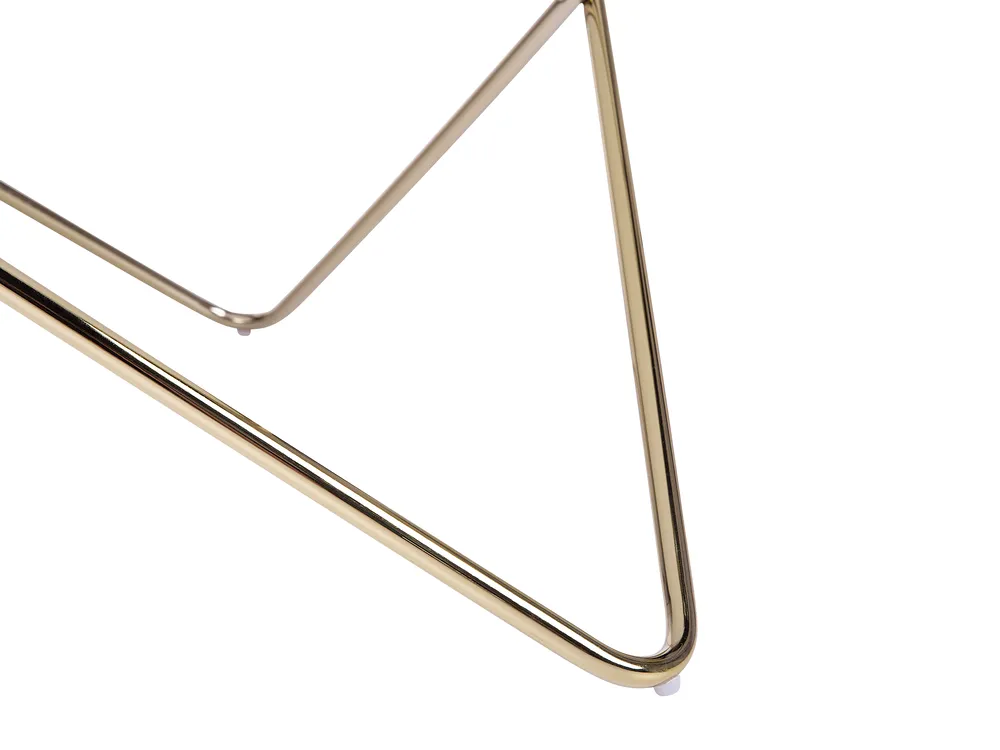 Couchtisch MERIDIAN Sicherheitsglas Marmor Optik / Gold_758956