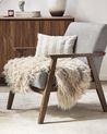 Kunstfellteppich MUNGO Beige 63 x 95 cm