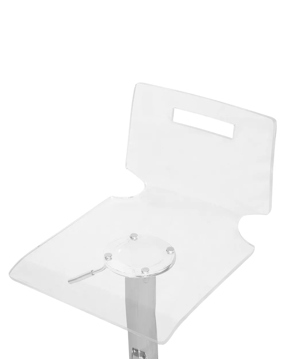 Set of 2 Bar Chairs MALTA Swivel Transparent_711594