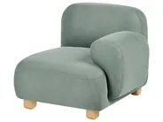Modulsofa 3-Sitzer AMLI mit Ottomane Stoff Hellgrün_1069998