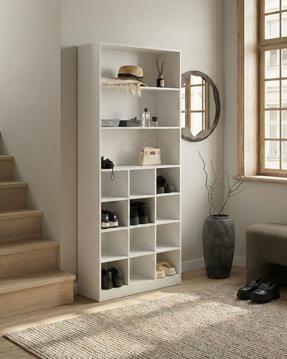 Meuble à chaussures LAJAMANU Blanc