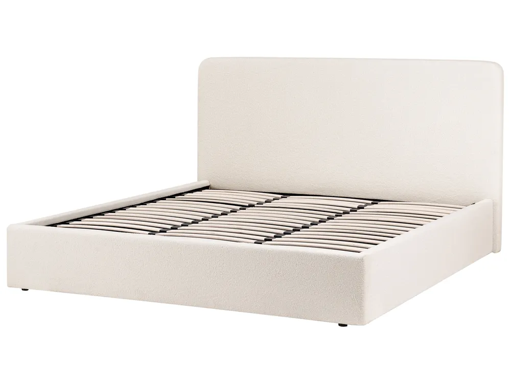 Ottoman Bed BRENON Boucle Off-White 180 x 200 cm (EU Super King)_1055953
