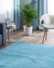 Shaggy Rug DEMRE Light Blue 140 x 200 cm_714891