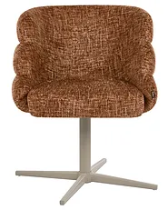Dining Chair Swivel YOUNGSTOWN Fabric Golden Brown_1161871