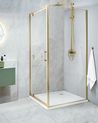 Duschkabine DARLI 90 x 90 x 185 cm Gold