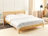 Kuscheldecke AMPARA Baumwolle 220 x 240 cm Cremeweiß