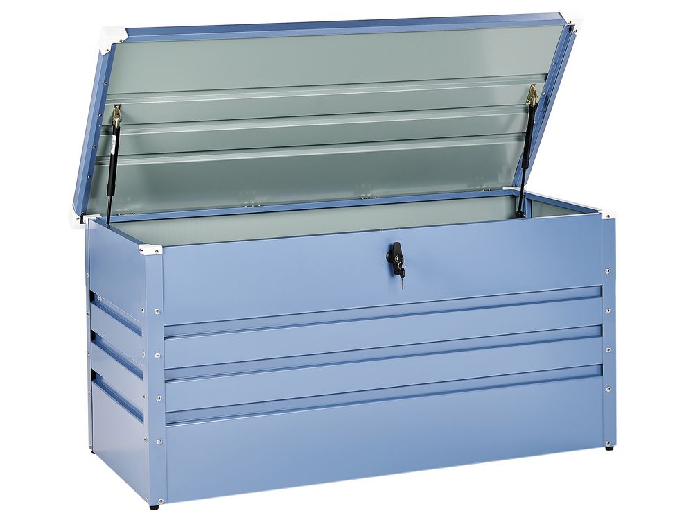 Storage Box CEBROSA 132 cm 62 cm Metal Blue
