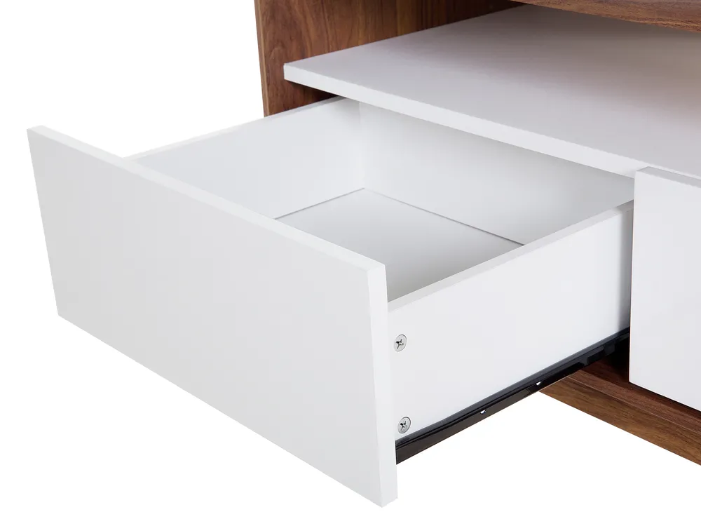 TV-Möbel SYRACUSE Braun / Weiß_437125