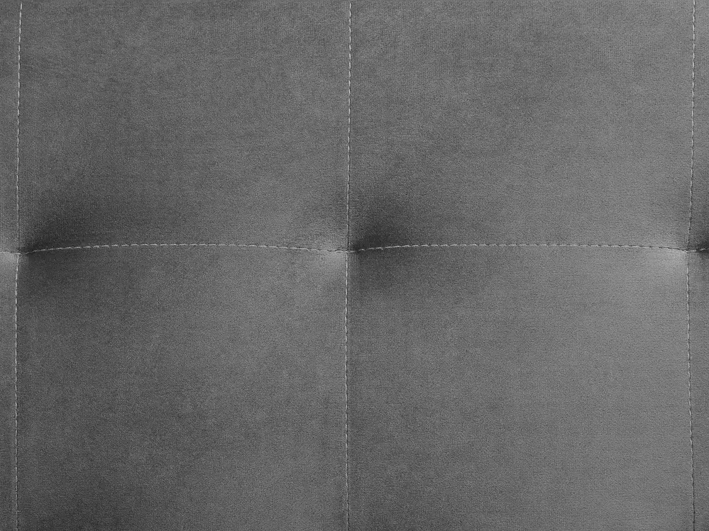 Ottomane ABERDEEN Samtstoff Grau_741196