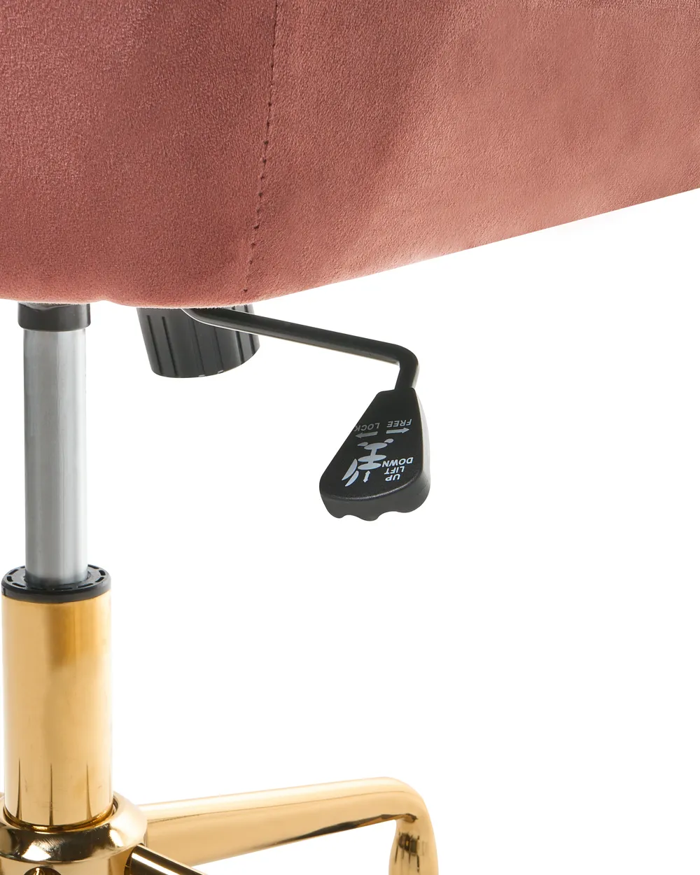 Desk Chair PALMDALE Velvet Pink_1010281
