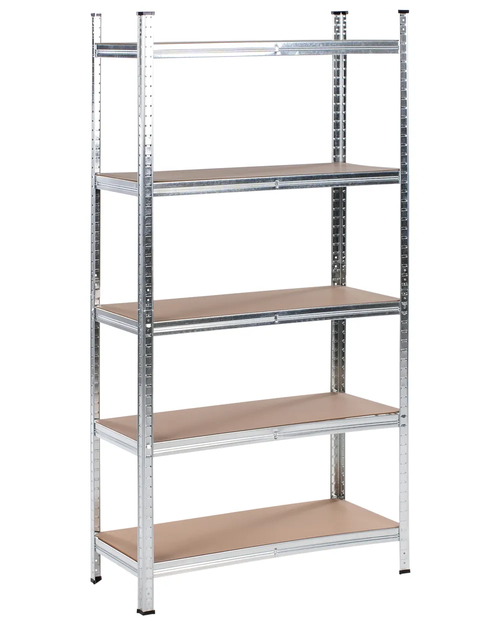 Garagenregal 2er Set XITTA 90 cm 180 cm Metall Silber_978801