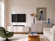 TV Stand BOULIA Light Beige_1169370