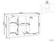 Schrank MARANA Braun / Schwarz_850296