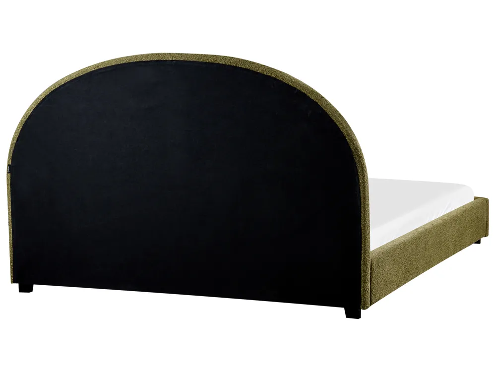 Wasserbett Bouclé VAUCLUSE 160 x 200 cm Olivgrün_977671