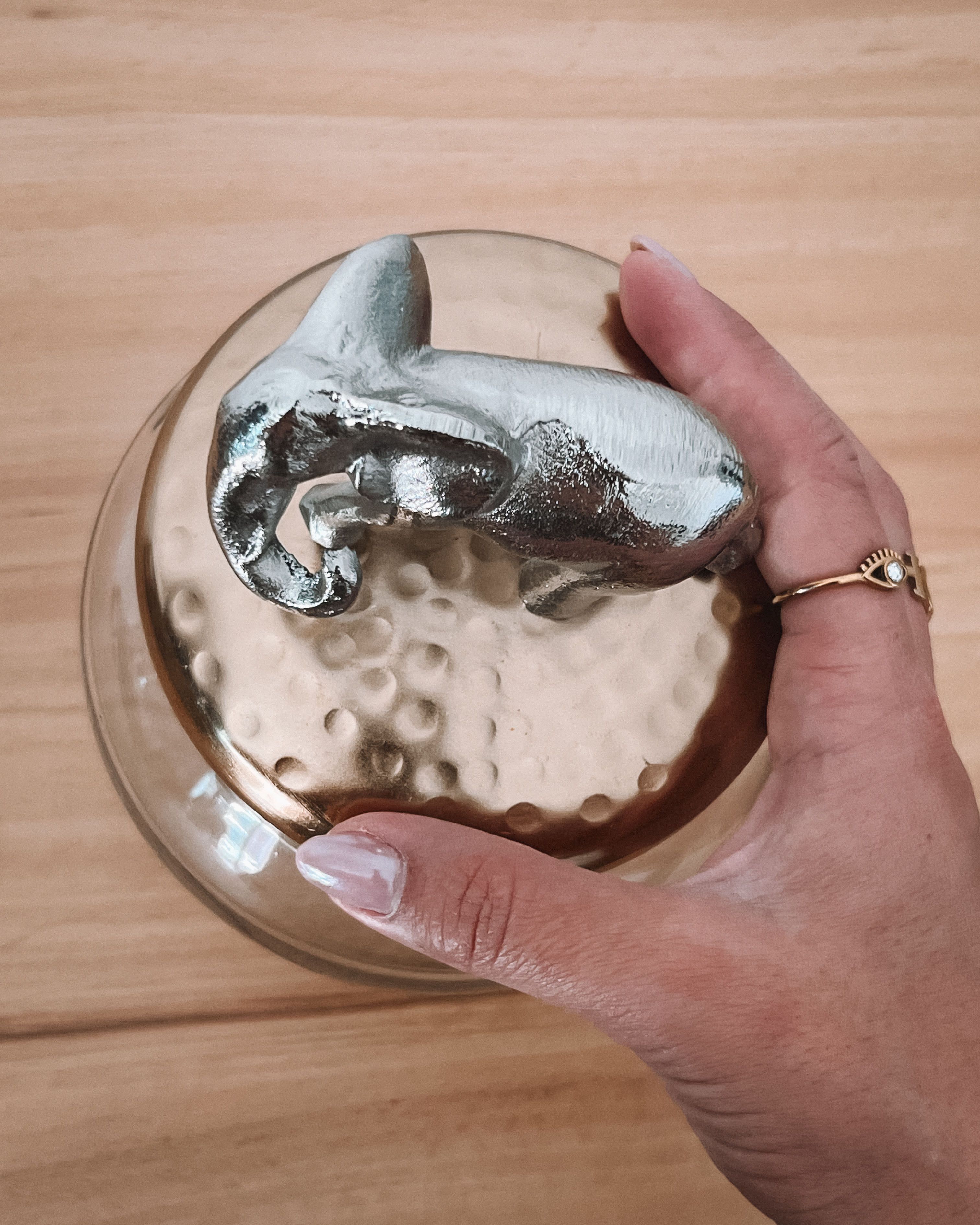Statue Chat Laki Gold Par Chorustyle - Petit Modèle Doré - Figurine Déco Adulte