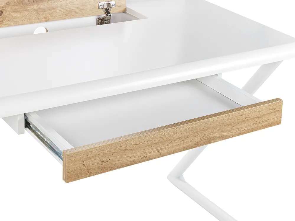 Schreibtisch FOCUS 120 cm 60 cm mit Schubladen Weiß_801337