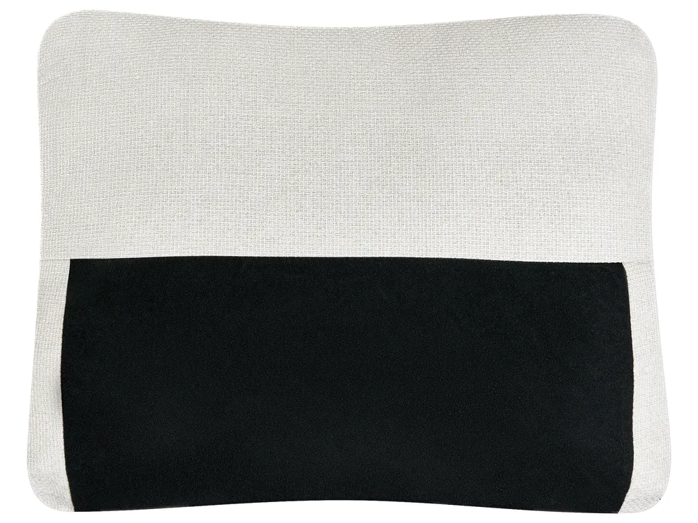 Corner Sofa Bed 3 Seater NASSJO Faux Linen Off-White Left Hand_999885