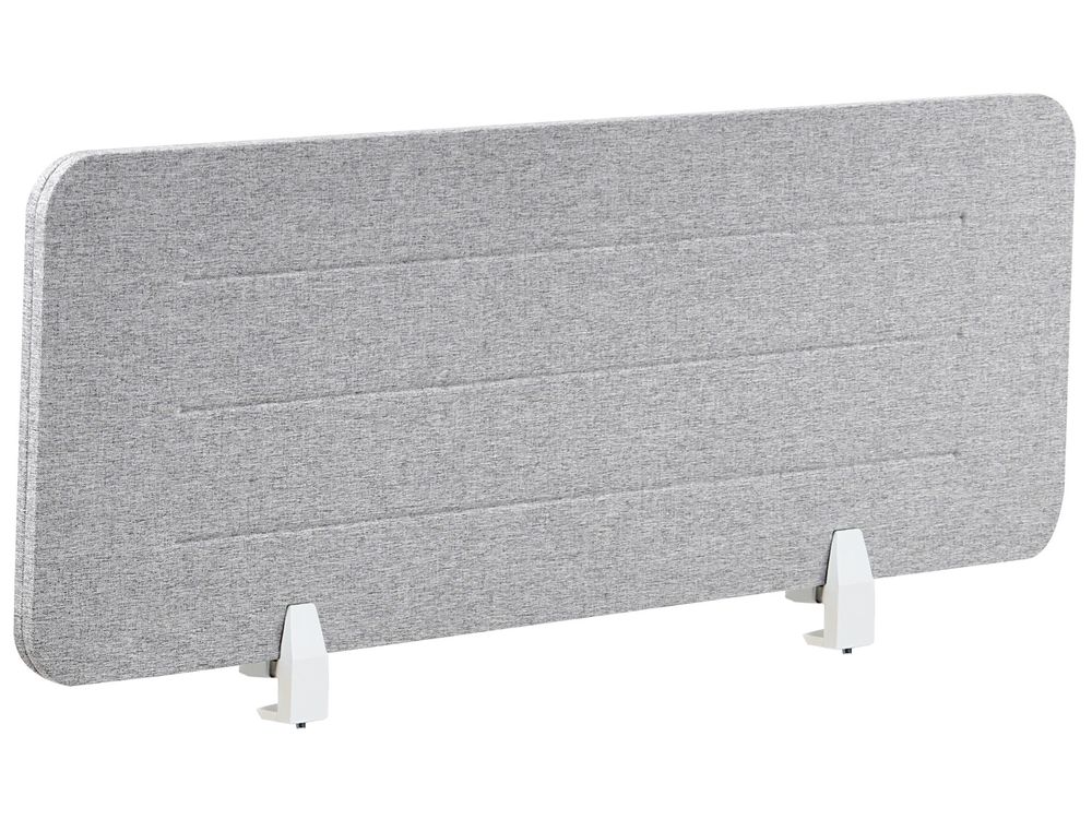 Desk Screen ZIGGY 120 x 40 cm Light Grey