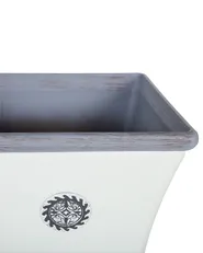 Blumenkübel ELATEIA 43 cm Weiß_739741