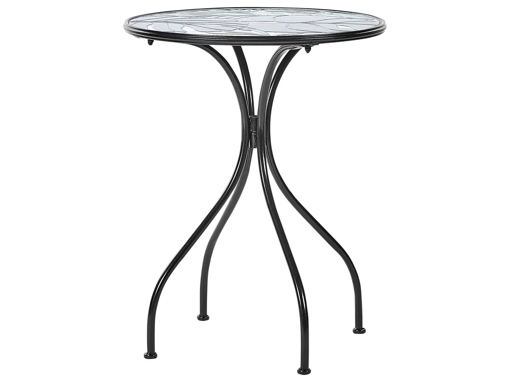 Bistro Set klappbar COZZANA Metall Schwarz_919828